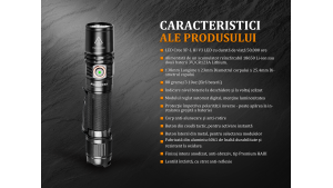 Fenix PD35 V2.0 - Lanternă Tactică - 1000 Lumeni - 250 Metri